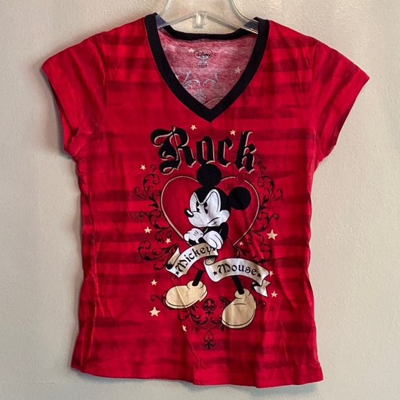 Disney Tops - Rockin’ Mickey Mouse shirt and bracelet